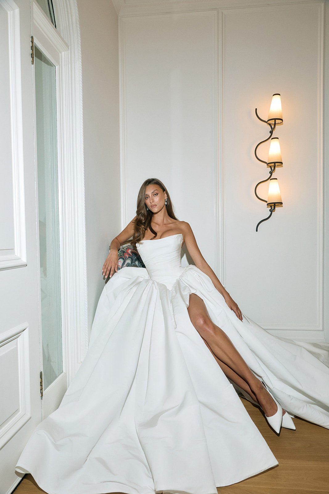 Fraiche wedding gown showcasing couture craftsmanship from the Maison Belles Jacqueline 2027 collection